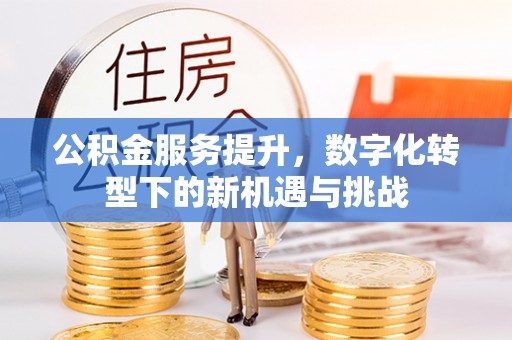 黄埔公积金服务提升，数字化转型下的新机遇与挑战